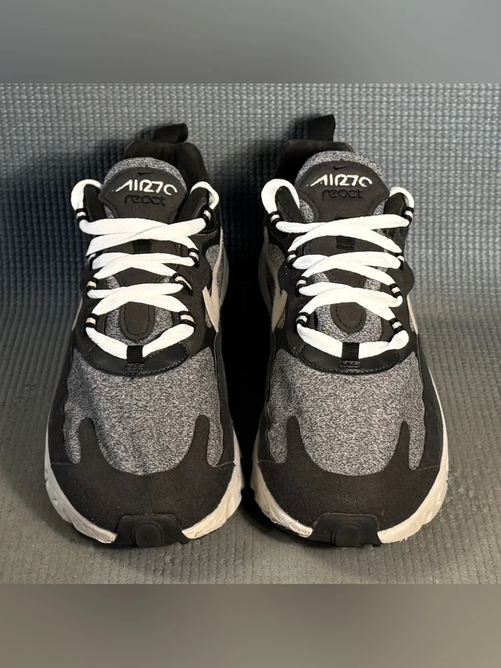 Nike Air Max 270 React 'Op-Art' Shoes AO4971-001 Men’s Size 8.5
